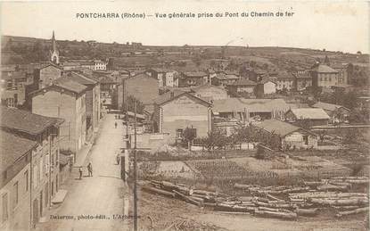 CPA FRANCE 69 " Pontcharra, Vue générale prise du pont du chemin de fer".