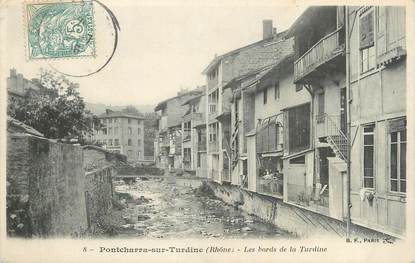 CPA FRANCE 69 " Pontcharra sur Turdine, Les bords de la Turdine".