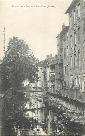 CPA FRANCE 69 " Pontcharra, Les maisons sur la Turdine".