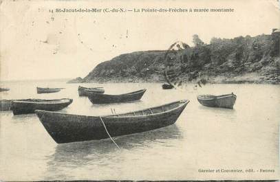 CPA FRANCE 22 "St Jacut de la Mer, La pointe des Frêches à marée montante".