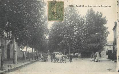 CPA FRANCE 03 " Gannat,, Avenue de la République".