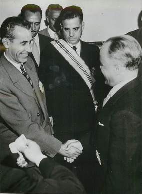 PHOTO ORIGINALE / TUNISIE "1958, la Conférence de Tunis"