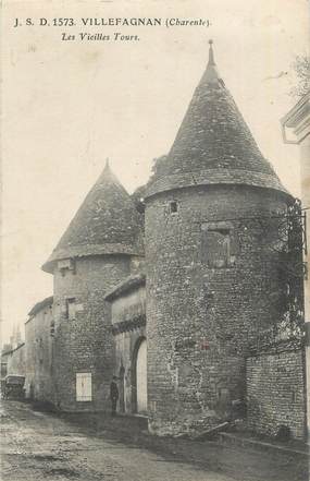 CPA FRANCE 16 "Villefagnan, Les vieilles tours".