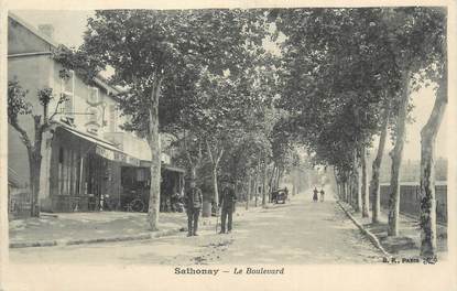 CPA FRANCE 01 " Sathonay, Le Boulevard".
