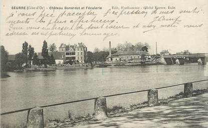 CPA FRANCE 21 " Seurre, Château Bonardot et Féculerie".