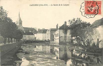 CPA FRANCE 21 "Laignes, Le bassin de la Laignes".