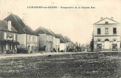 CPA FRANCE 21 "Lamarche sur Saone, Perspective de la grande rue".