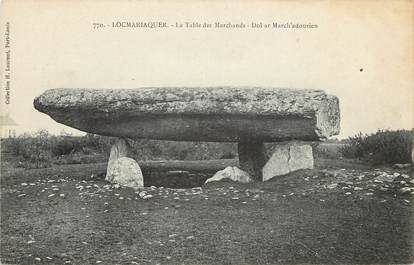 CPA FRANCE 56 "Locmariaquer, la table des marchands" / DOLMEN