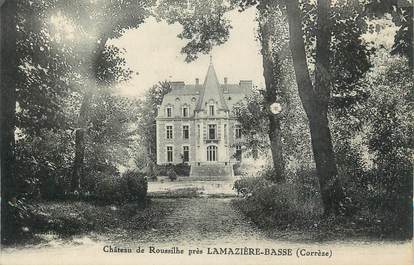 CPA FRANCE 19 "Prés Lamazière Basse, Le château de Roussilhe ".