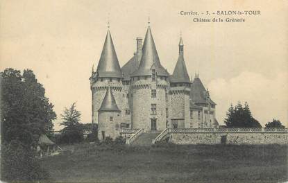 CPA FRANCE 19 "Salon la Tour, Le Château de la Grénerie".