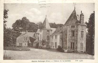 CPA FRANCE 18 " Ste Solange, Château de la Jonchère".
