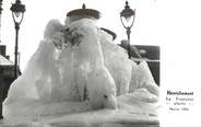18 Cher CPSM FRANCE 18 "Henrichemont, La fontaine glacée en février 1956".