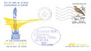 1 Er Vol LETTRE 1 ER VOL DU CONCORDE "Paris / Linz, 14 octobre 1984, Commandant de Bord: M. CAILLAT"