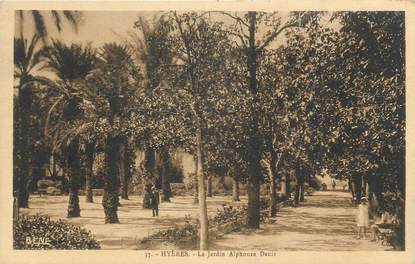 CPA FRANCE 83 " Hyères, Le jardin Alphonse Denis".