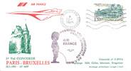 1 Er Vol LETTRE 1 ER VOL DU CONCORDE "Paris / Bruxelles, 22 janvier 1985"