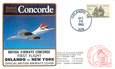 LETTRE 1 ER VOL DU CONCORDE "Orlando / New York, 17 octobre 1983, Commandant de Bord: Mc MULLEN"