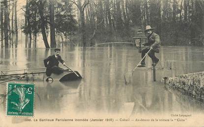 CPA FRANCE 94 "Créteil, Inondations 1910"