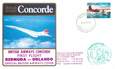 LETTRE 1 ER VOL DU CONCORDE "Bermudes / Orlando, 17 octobre 1983, Commandant de Bord Mc MULLEN"