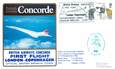 LETTRE 1 ER VOL DU CONCORDE "Londres / Copenhague, 18 septembre 1982, commandant de Bord HIRST"