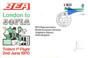 1 Er Vol LETTRE 1 ER VOL DU CONCORDE "Londres / Sofia, 2 juin 1970"