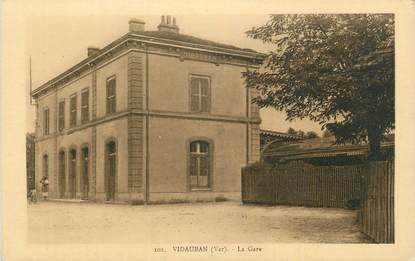 CPA FRANCE 83 "Vidauban, La gare".