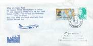 1 Er Vol LETTRE 1 ER VOL FRANCE "Paris / Francfort, 19 avril 1988 / Avion A 320"