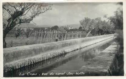 CPSM FRANCE 83 " La Crau, Vue du canal Jau Natte".