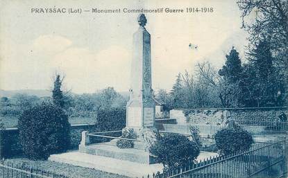 CPA FRANCE 46 "Prayssac, Monument aux morts".
