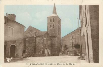 CPA FRANCE 82 "Puylagarde, Place de la Marine".