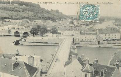 CPA FRANCE 77 " Montereau, Vue des faubourgs et de Surville".