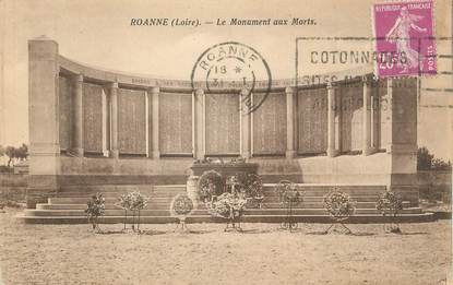 CPA FRANCE 42 "Roanne, Le monument aux morts".