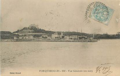 CPA FRANCE 83 " Porquerolles, Vue générale ".