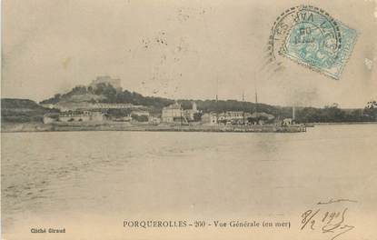 CPA FRANCE 83 " Porquerolles, Vue générale ".