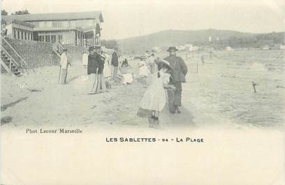 CPA FRANCE 83 "Les Sablettes, La plage".