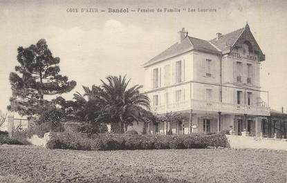 CPA FRANCE 83 "Bandol, Pension de famille Les Lauriers".