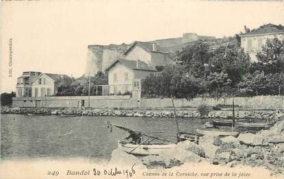 CPA FRANCE 83 "Bandol, Chemin de la Corniche ".