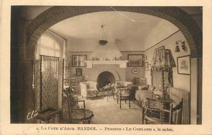 CPA FRANCE 83 "Bandol, Pension Le Goéland, le salon".