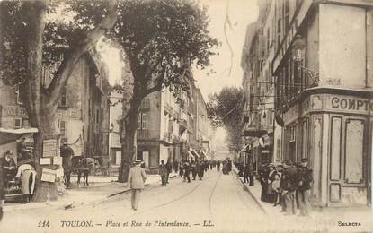 CPA FRANCE 83 "Toulon, Place et rue de l'intendance".