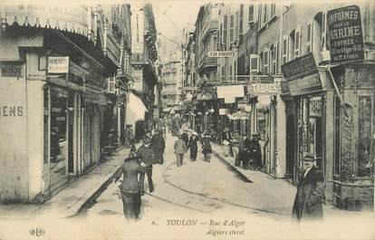 CPA FRANCE 83 "Toulon, Rue d'Alger".