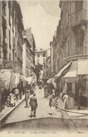 CPA FRANCE 83 "Toulon, La rue d'Alger".