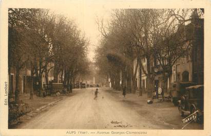 CPA FRANCE 83 "Aups, Avenue Georges Clémenceau".