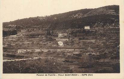 CPA FRANCE 83 "Aups, Pension de famille Villa St Roch".