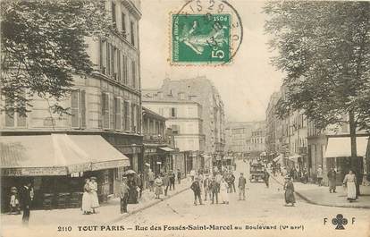 CPA FRANCE 75005 "Paris, rue des Fossés Saint Marcel"