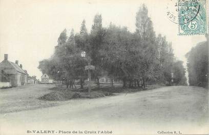 CPA FRANCE 80 "St Valery sur Somme, Place de la Croix l'Abbé".
