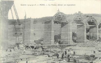 CPA FRANCE 80 " Poix, Viaduc détruit".