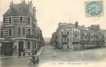 CPA FRANCE 80 "Mers, rue Jules Barni"