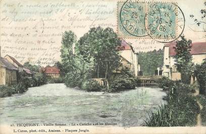 CPA FRANCE 80 " Picquigny, La Catiche et ses moulins".