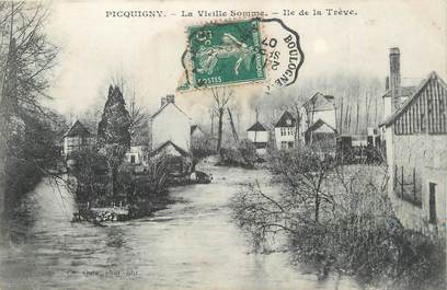 CPA FRANCE 80 " Picquigny, Ile de la Trève".