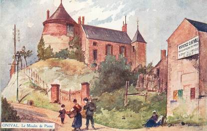 CPA FRANCE 80 "Ault Onival, Le moulin de pierre".