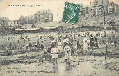 CPA FRANCE 80 "Ault Onival, La plage et le casino'.